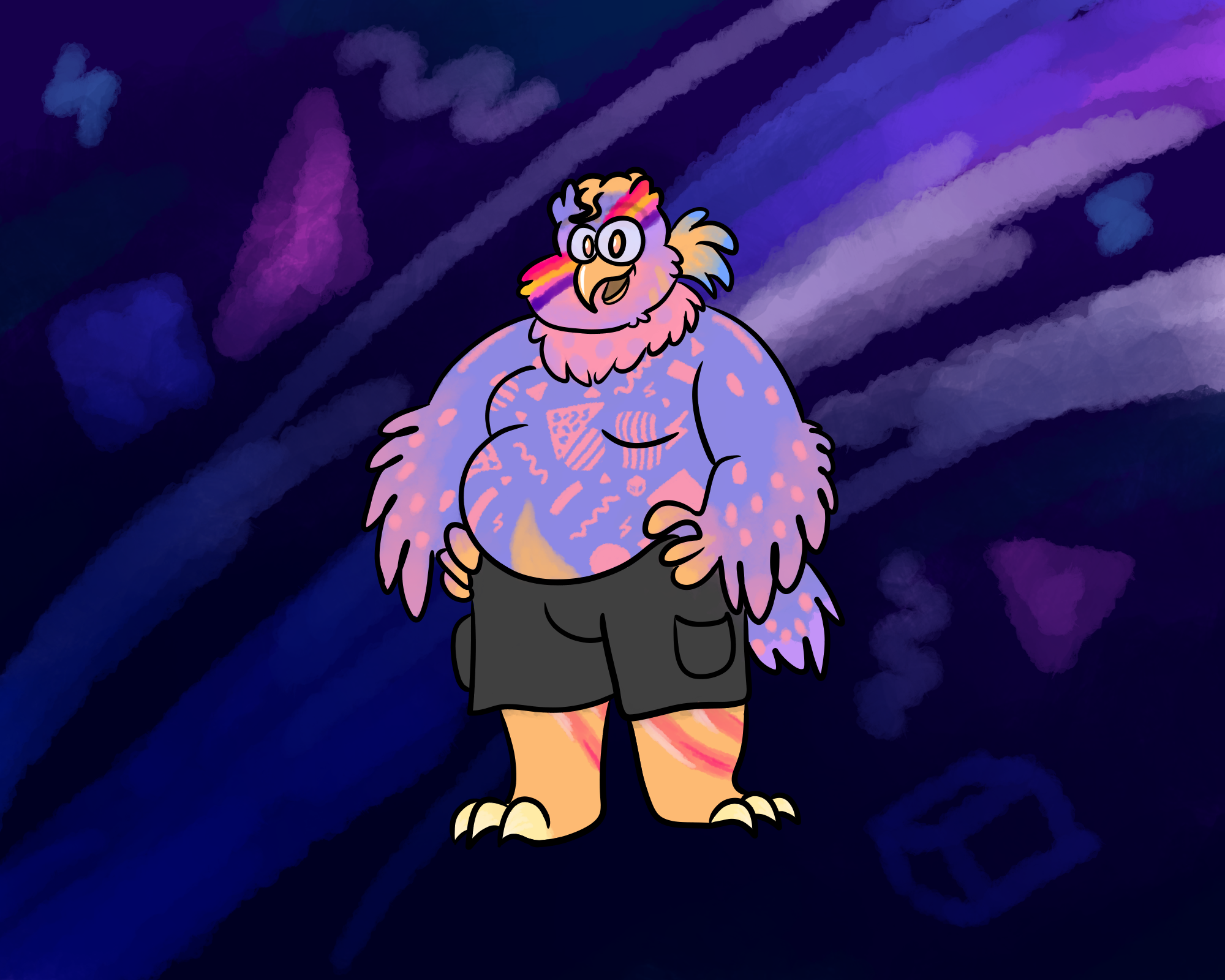 Great Horned Owl Character